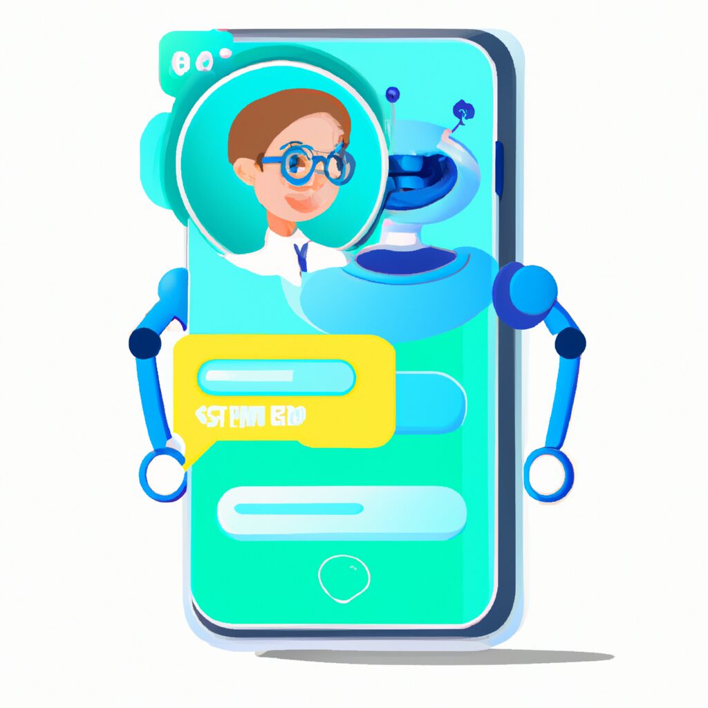 AI-powered chatbot assisting a customer