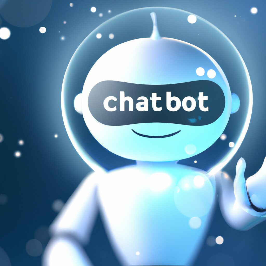 AI chatbot virtual assistant interacting with a user through a digital interface